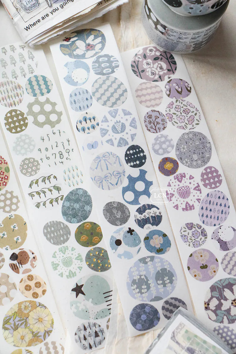 LCN Design Studio Kiss-Cut Washi Tape - Cobblestone