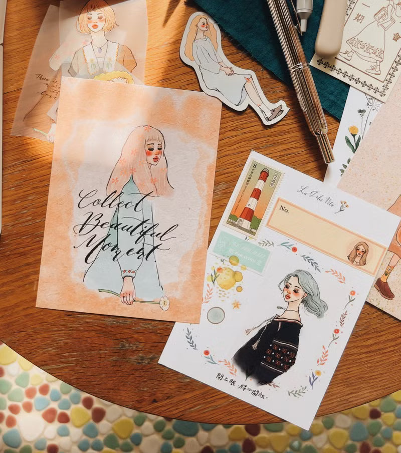 La Dolce Vita Postcard - A Song Of A Hundred Blooms