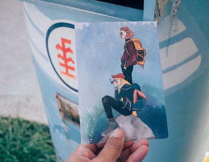 La Dolce Vita Postcard - Life In The Mountains