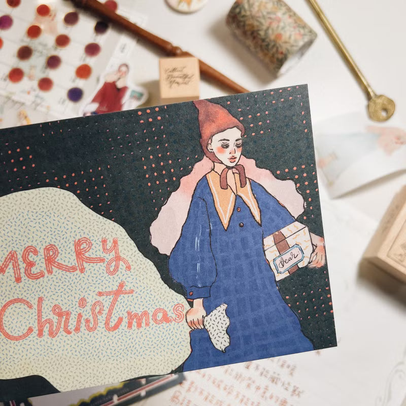 La Dolce Vita Postcard - Merry Christmas