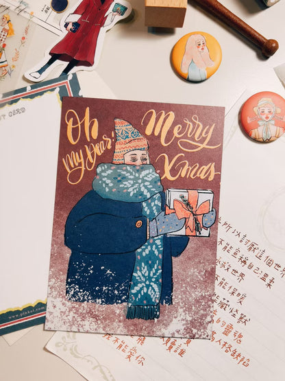 La Dolce Vita Postcard - Oh My Dear! Merry Christmas