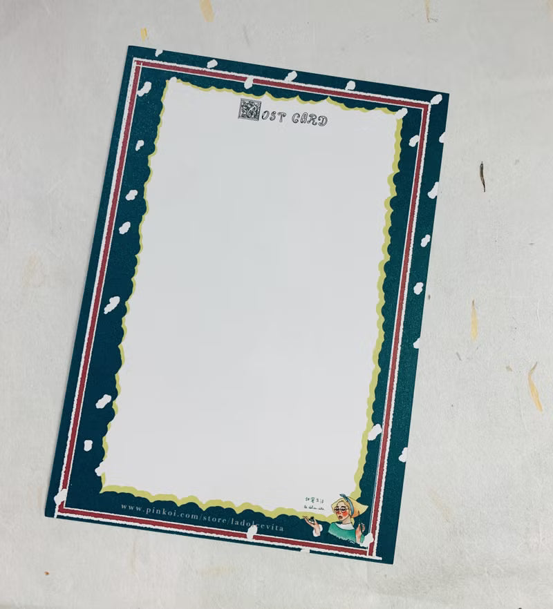 La Dolce Vita Postcard - Reindeer Mailbox