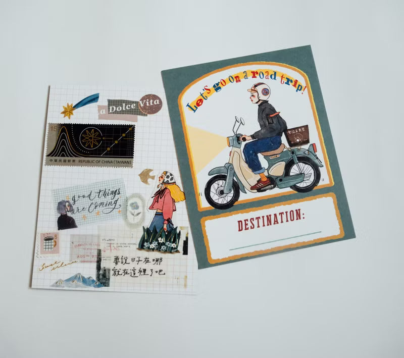 La Dolce Vita Postcard - Travel To The Next Stop