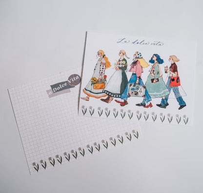 La Dolce Vita Postcard - We Move Foward Happily