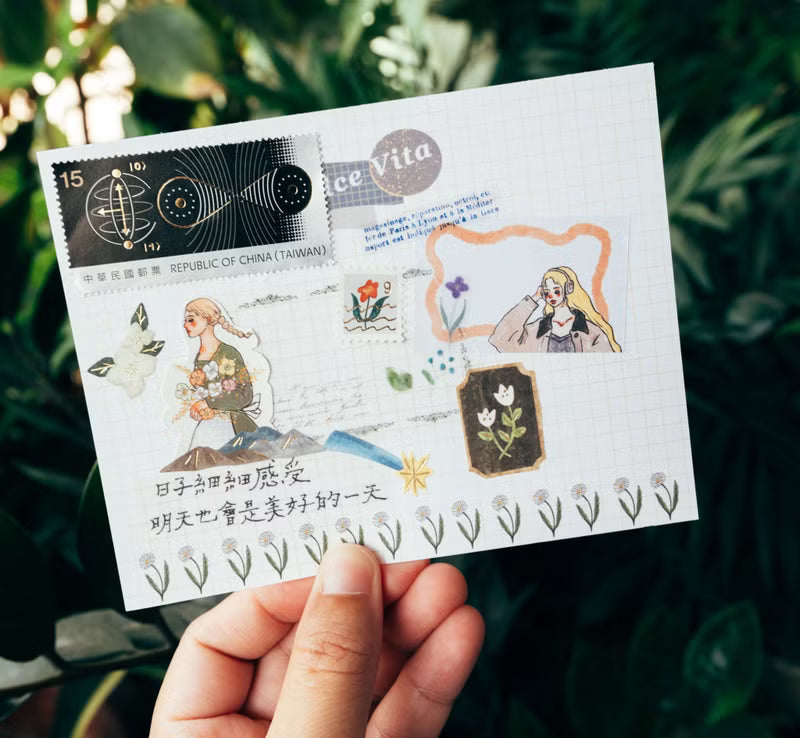 La Dolce Vita Postcard - We Move Foward Happily