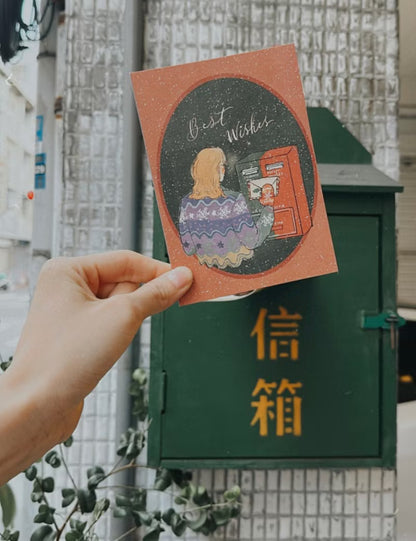 La Dolce Vita Postcard - Wishing You A Warm Letter