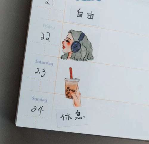 La Dolce Vita Transfer Sticker Sheet - A Slow Journey