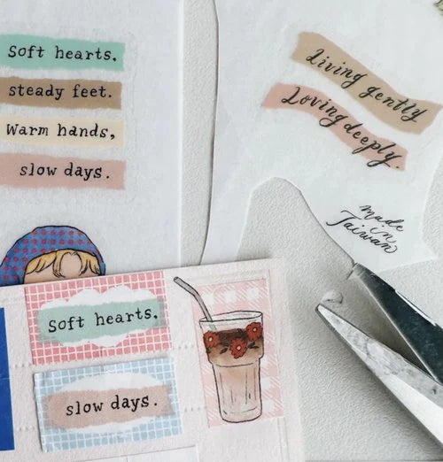 La Dolce Vita Transfer Sticker Sheet - A Slow Journey