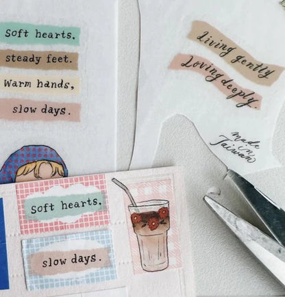 La Dolce Vita Transfer Sticker Sheet - A Slow Journey