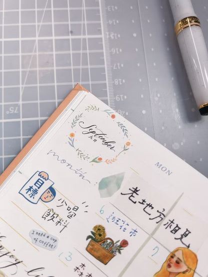 La Dolce Vita Transfer Sticker Sheet - For Calendar