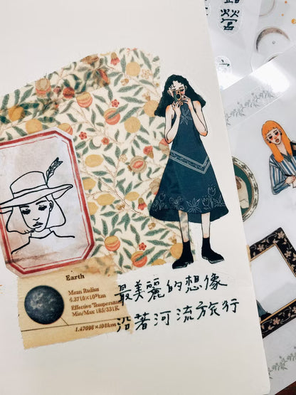 La Dolce Vita Transfer Sticker Sheet - Literature Girl
