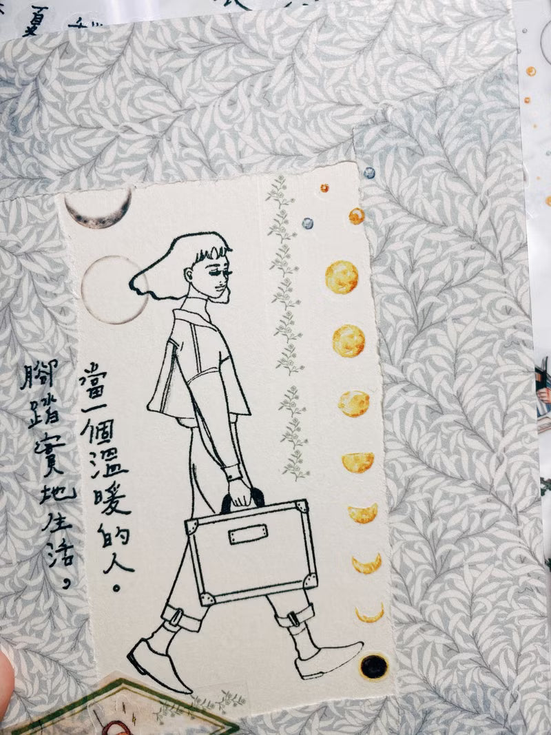 La Dolce Vita Transfer Sticker Sheet - Literature Girl