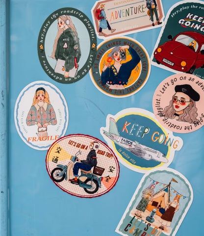 La Dolce Vita Vinyl Die Cut Sticker Set - Sweet Life Travel Agency