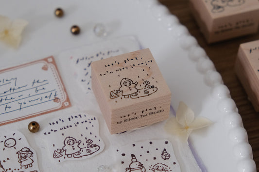 Eileen Tai Rubber Stamp - Let's Play Series - Even When It Rains