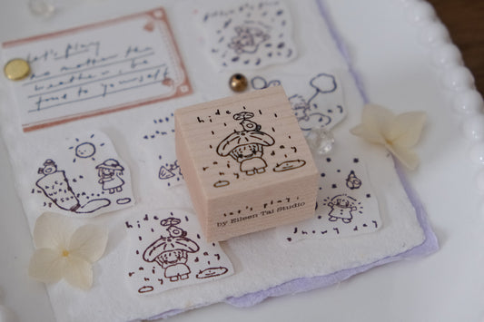 Eileen Tai Rubber Stamp - Let's Play Series - Rainy Day