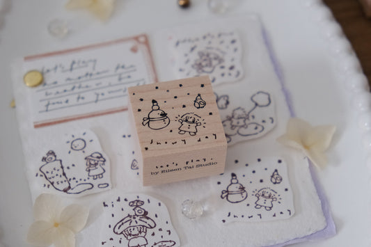 Eileen Tai Rubber Stamp - Let's Play Series - Snowy Day