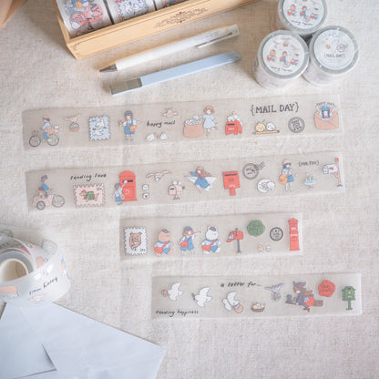 Sho Little Happiness Kiss-Cut PET Tape - Mail Day