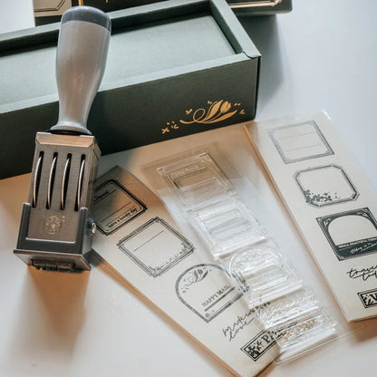 Meow Illustration Crystal Date Stamp Set - Little Mailbox (Destash)