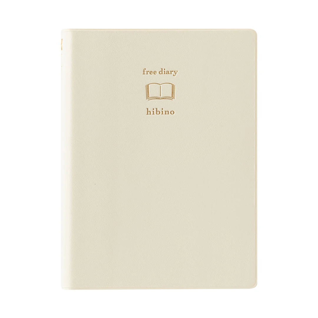 Midori Hibino Free Diary A6 - Ivory (Undated Daily)