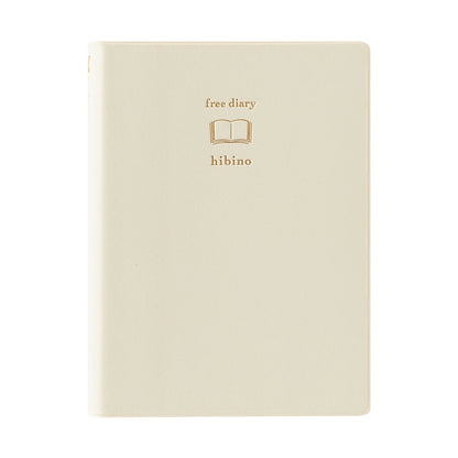 Midori Hibino Free Diary A6 - Ivory (Undated Daily)