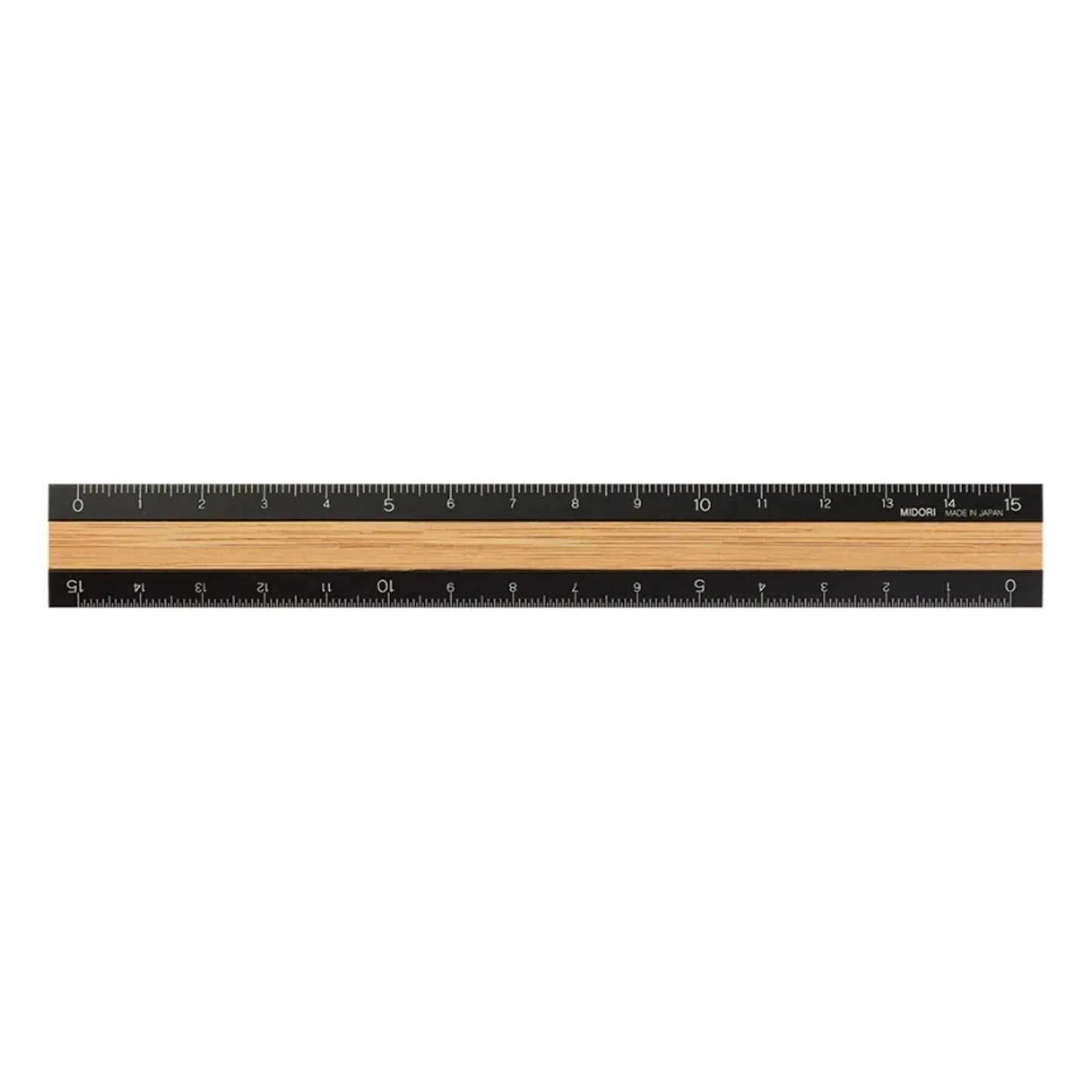 Midori Aluminium & Wood Ruler 15cm (Destash)