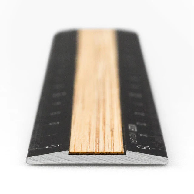 Midori Aluminium & Wood Ruler 15cm (Destash)