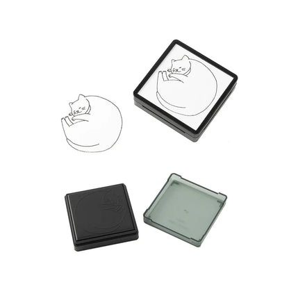 Midori Paintable Stamp - Cat  (Destash)