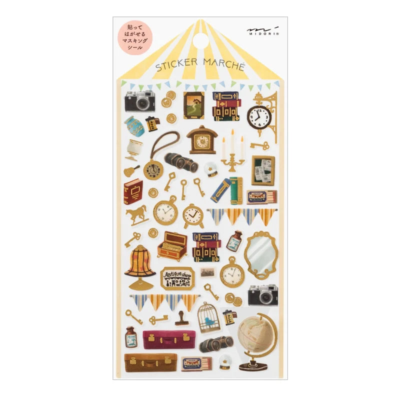 Midori Sticker Sheet Sticker Marche Antique design