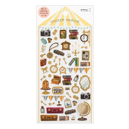 Midori Sticker Sheet Sticker Marche Antique design