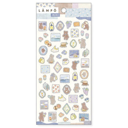 Mind Wave Lampo Sticker Sheet - Bear and Starry Sky