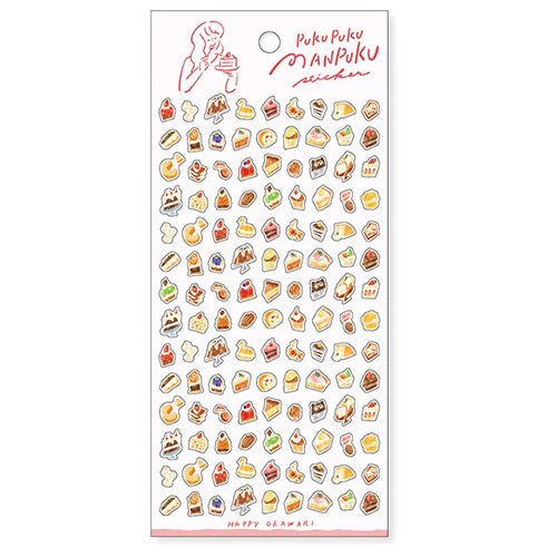 Mind Wave PukuPuku Manpuku Sticker Sheet - Dessert