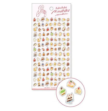 Mind Wave PukuPuku Manpuku Sticker Sheet - Dessert