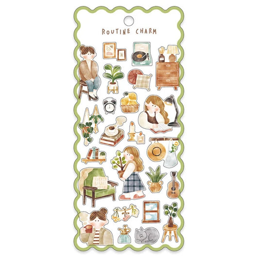 Mind Wave Routine Charm Sticker Sheet - Interior