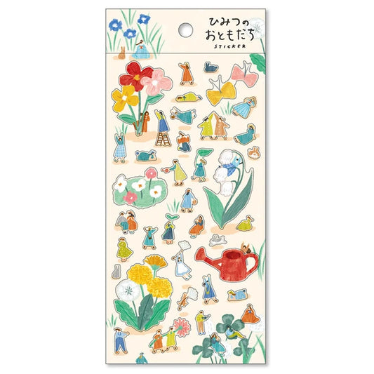 Mind Wave Secret Friends Sticker Sheet - Flower Picking