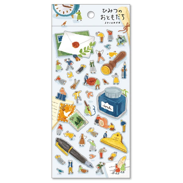 Mind Wave Secret Friends Sticker Sheet - Letter Writing
