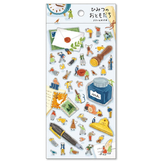 Mind Wave Secret Friends Sticker Sheet - Letter Writing