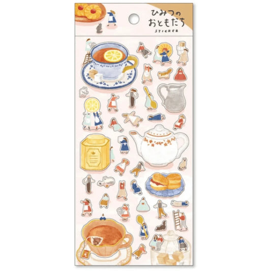 Mind Wave Secret Friends Sticker Sheet - Tea Time