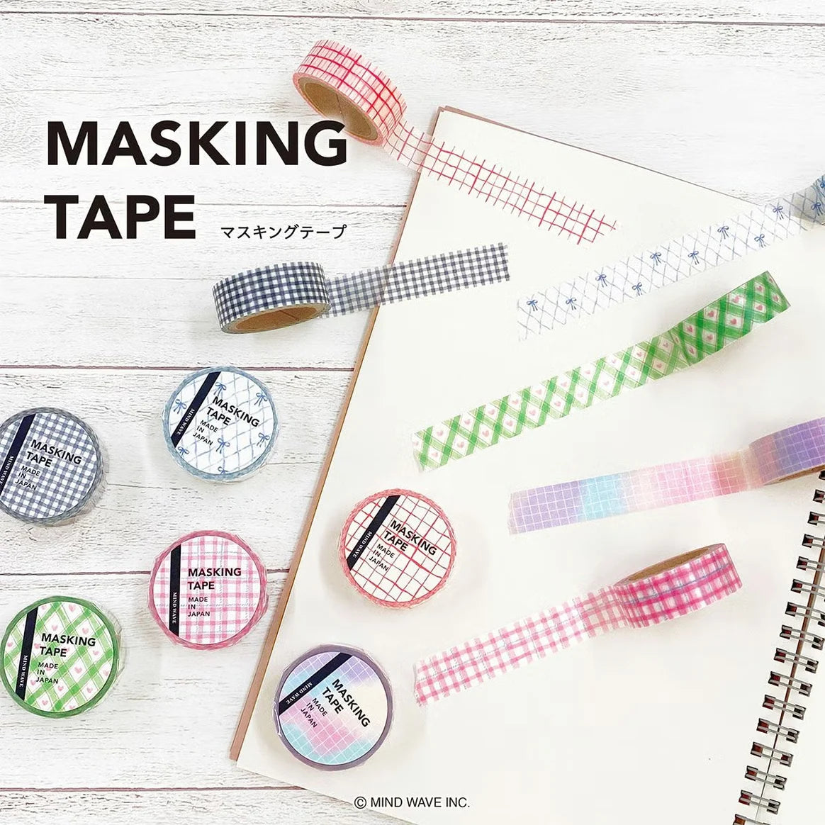 Mind Wave Washi Tape - Check Pattern 27