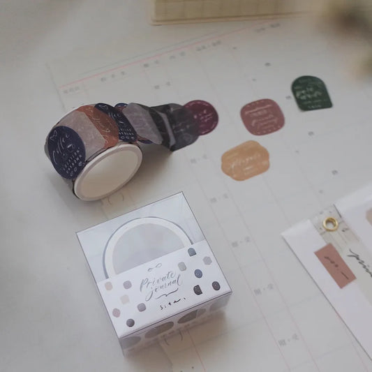 Mr. Eggplants Kiss-Cut Washi Tape - Private Journal