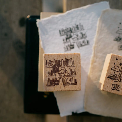 Msbulat x Smidapaper Rubber Stamp - Add To 'To Be Read' Pile