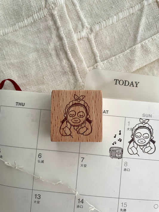 Msbulat Rubber Stamp - Beauty Break