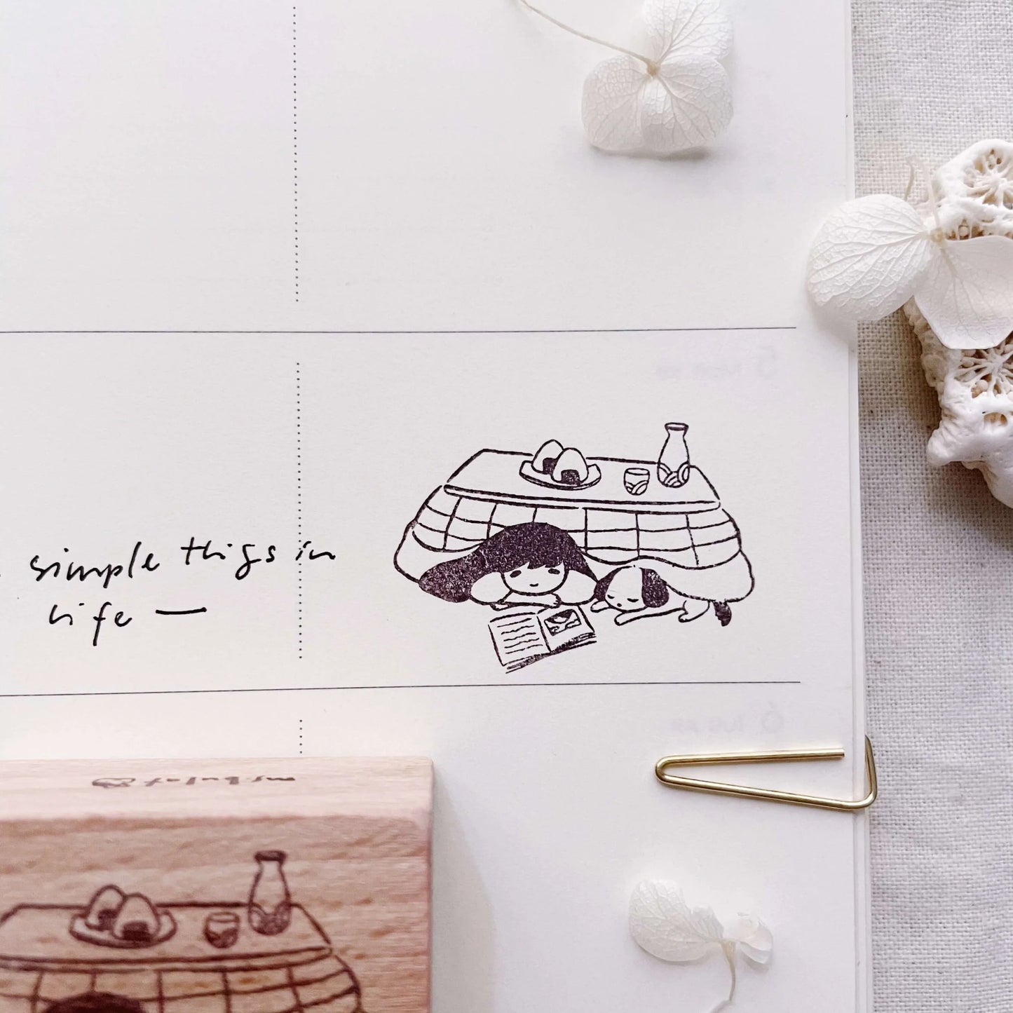 Msbulat Rubber Stamp - Enjoy Simplicity