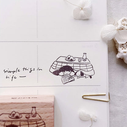 Msbulat Rubber Stamp - Enjoy Simplicity