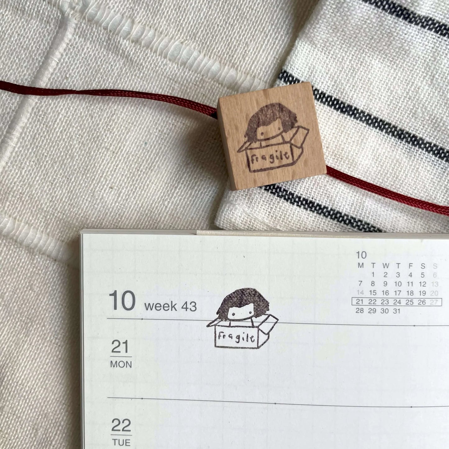 Msbulat Rubber Stamp - Fragile