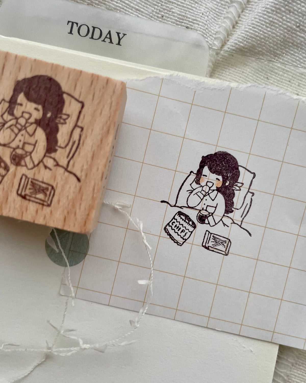 Msbulat Rubber Stamp - Fully Spoilt