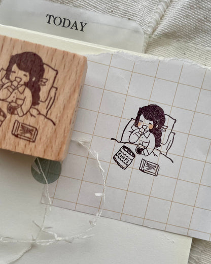 Msbulat Rubber Stamp - Fully Spoilt