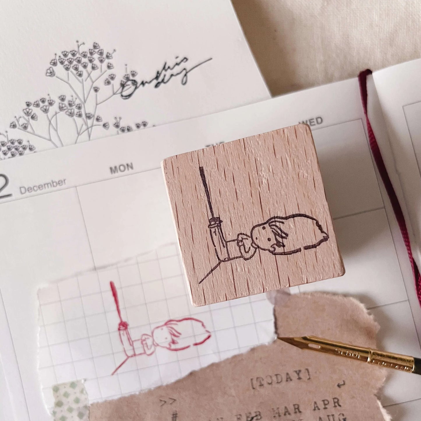 Msbulat Rubber Stamp - Lazy Layan