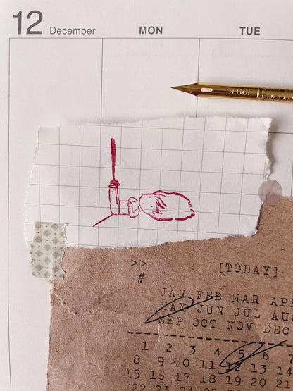 Msbulat Rubber Stamp - Lazy Layan