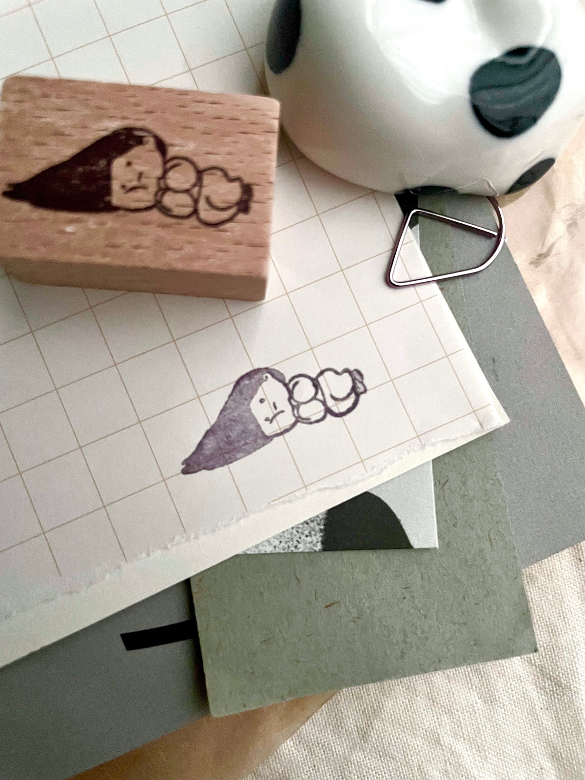 Msbulat Rubber Stamp - Leave Me Be