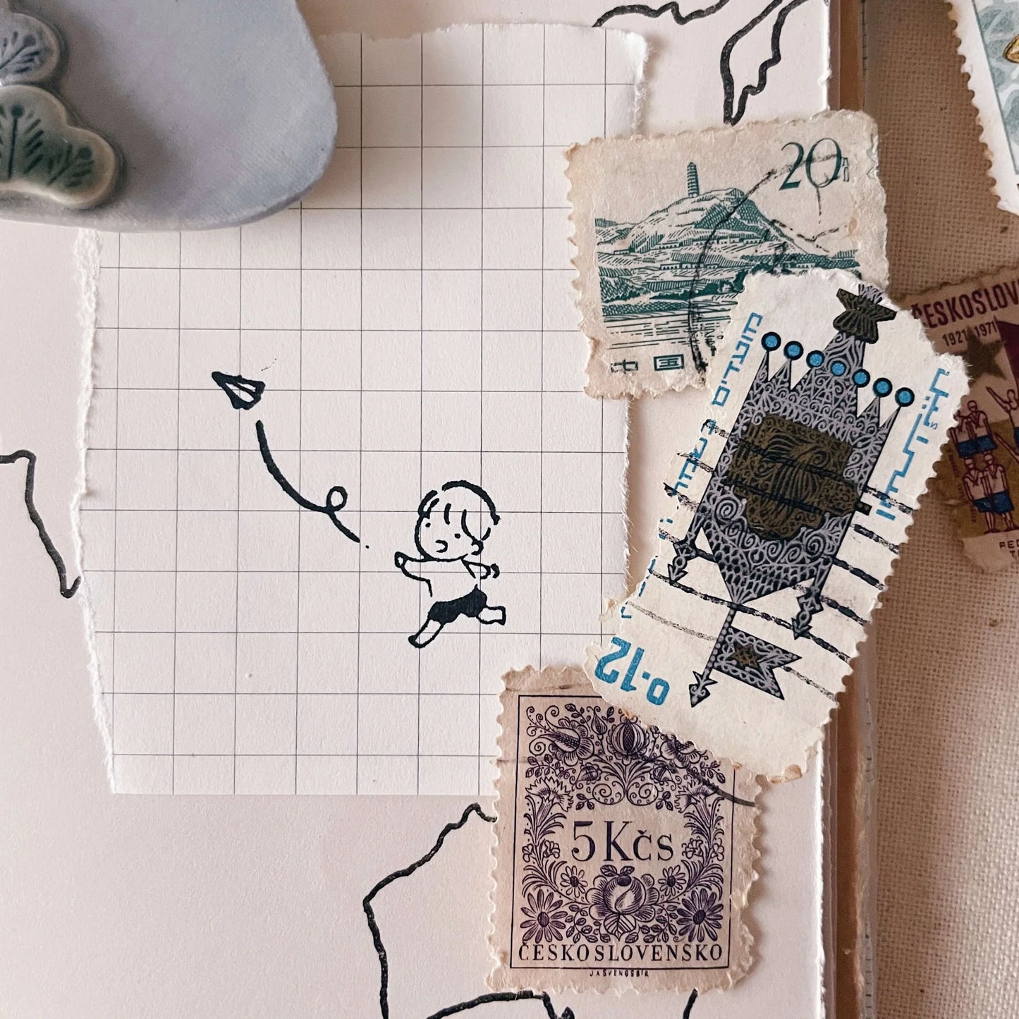 Msbulat Rubber Stamp - Let's Go